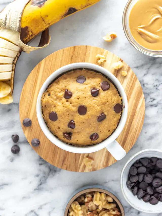 Healthy Banana Mug Cake