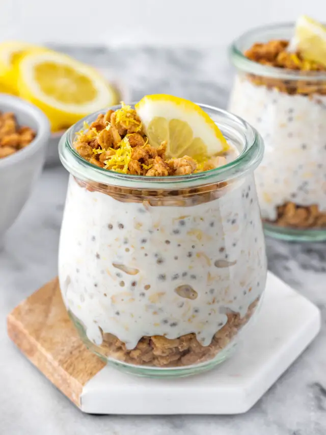 Lemon Cheesecake Overnight Oats